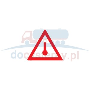 Naklejka ADR  PODWYŻSZONA TEMPERATURA